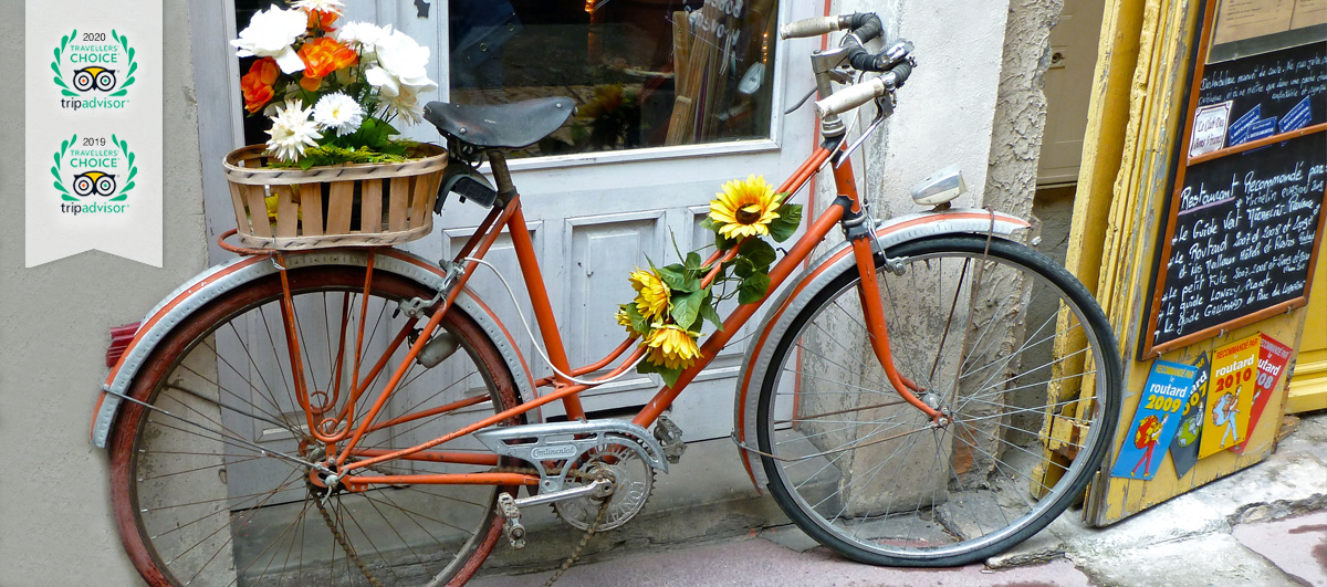 Walking Tour Aix-en-Provence Bicycle With Flower Basket