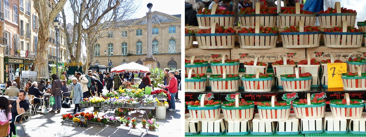 daily markets teaming with talented local artisans in aix-en-provence